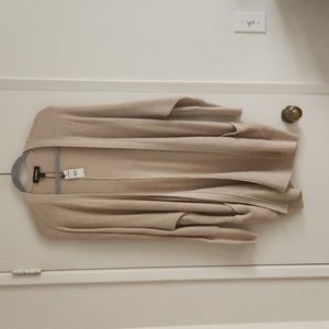 Express Dolman Sleeve Cardigan, Large, Beige